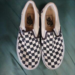 Classic Checkered Vans Slip Ons